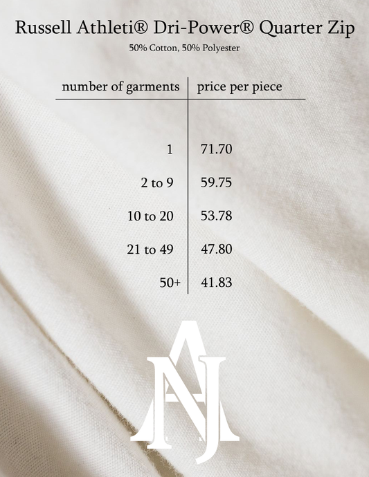 Custom Quarter Zip Inquiry - Navy