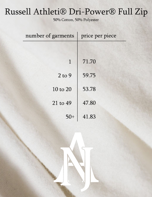 Custom Hoodie Inquiry - Zip-Up