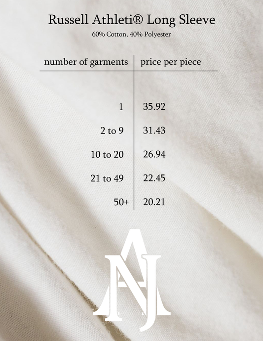 Custom Long Sleeve Inquiry - Black